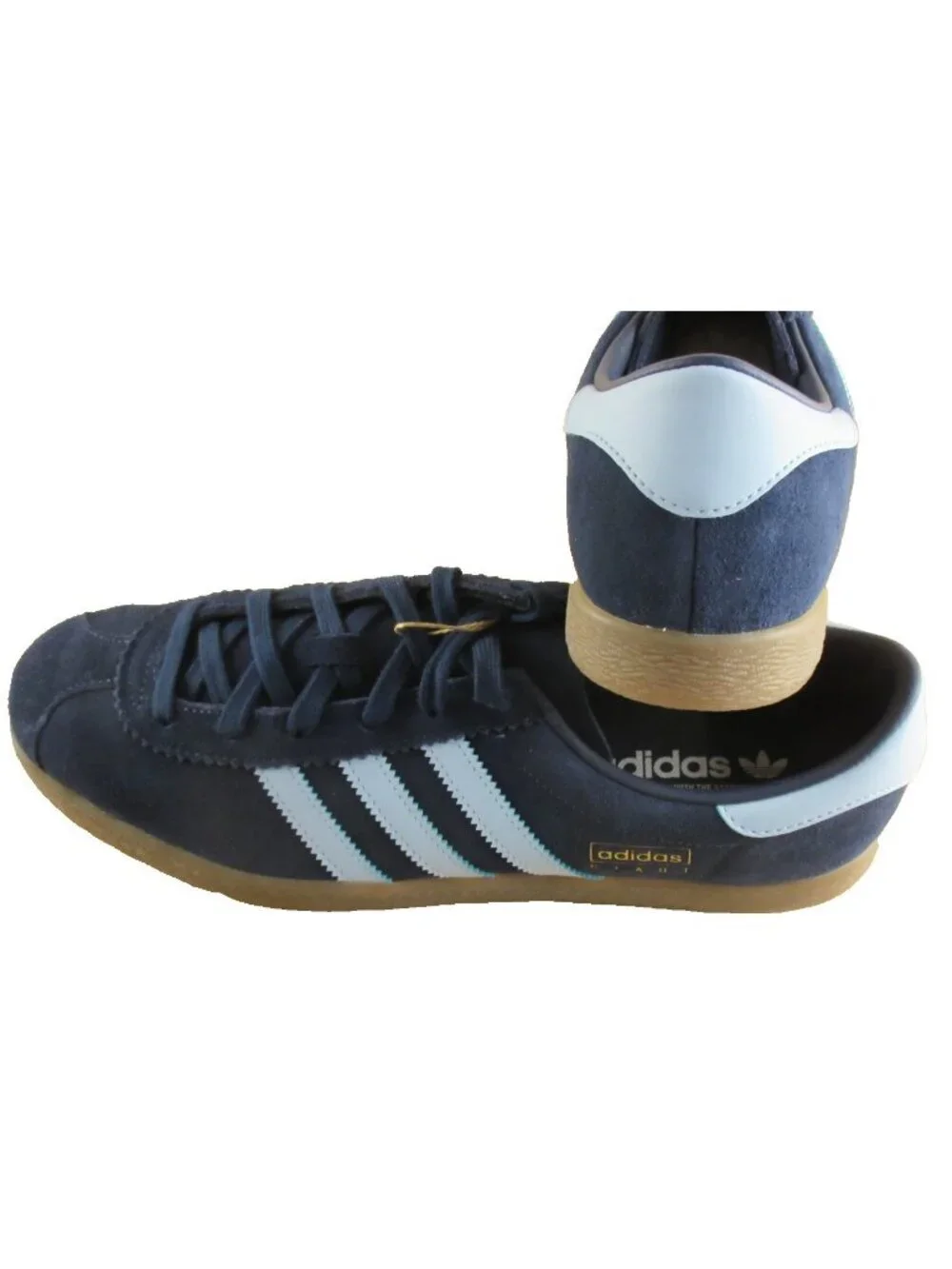 Adidas Originals Men's STADT Suede Indigo Navy Gum Sneakers Sizes NIB JQ9008